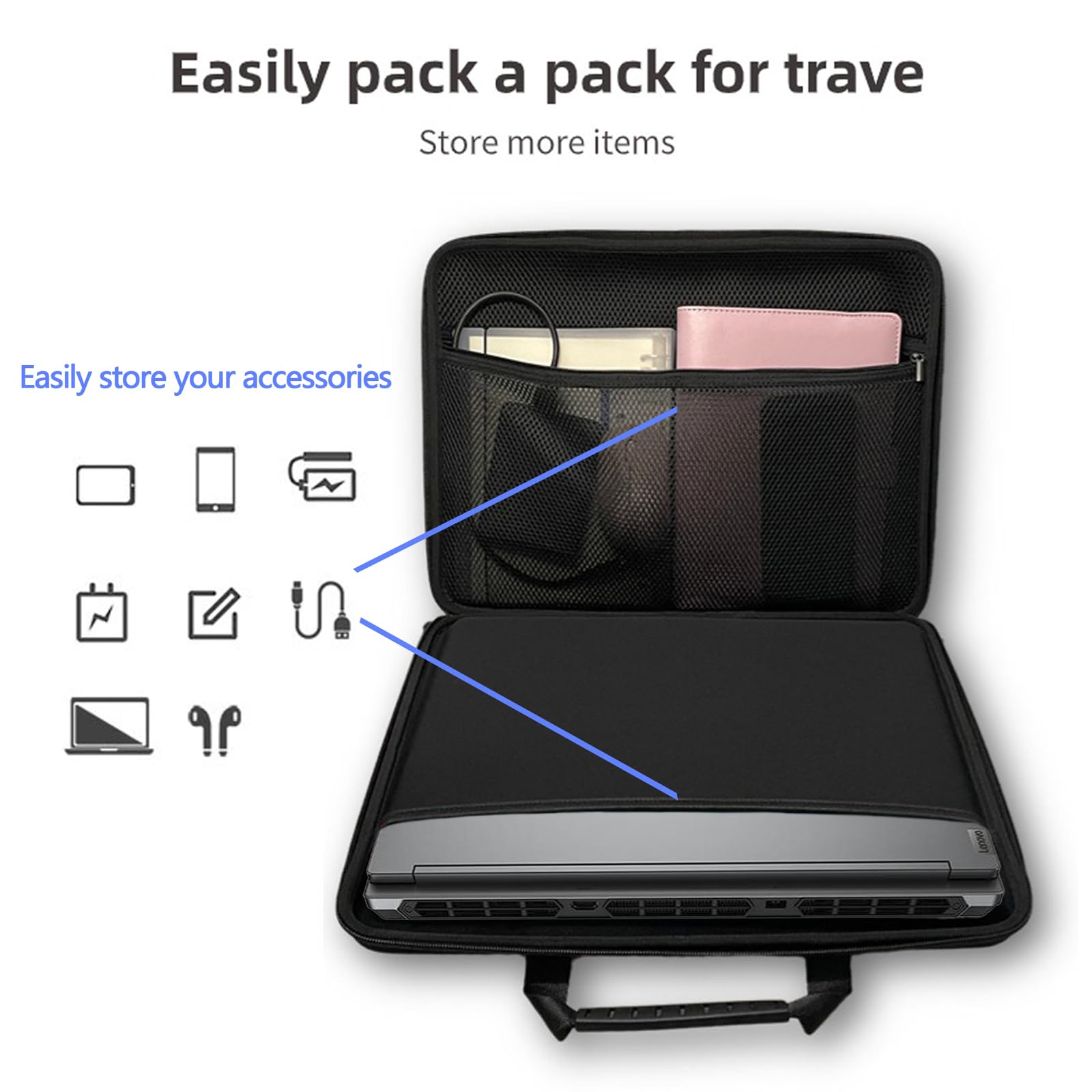 Tiswell 16inch Laptop Sleeve Compatible for 16inch Lenovo Legion